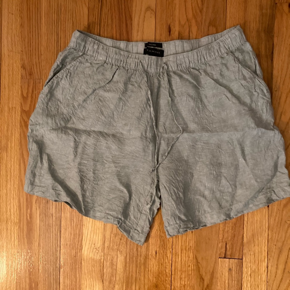 Tahari Linen Shorts